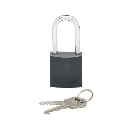 Aluminum Body Padlock, Long Shackle, Bla